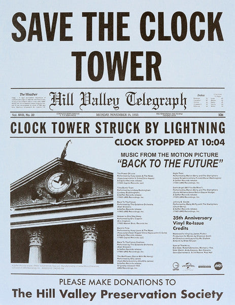 Various – Back To The Future (Music From The Motion Picture Soundtrack) LP vinyl record, image 8 of 9