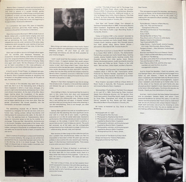 Beverly Glenn-Copeland – Transmissions: The Music Of Beverly Glenn-Copeland LP vinyl record, image 5 of 10