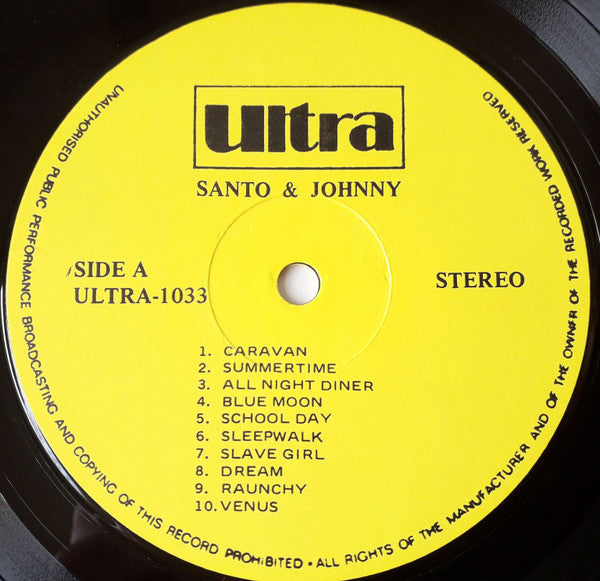Santo & Johnny – Santo & Johnny LP vinyl record, image 3 of 4