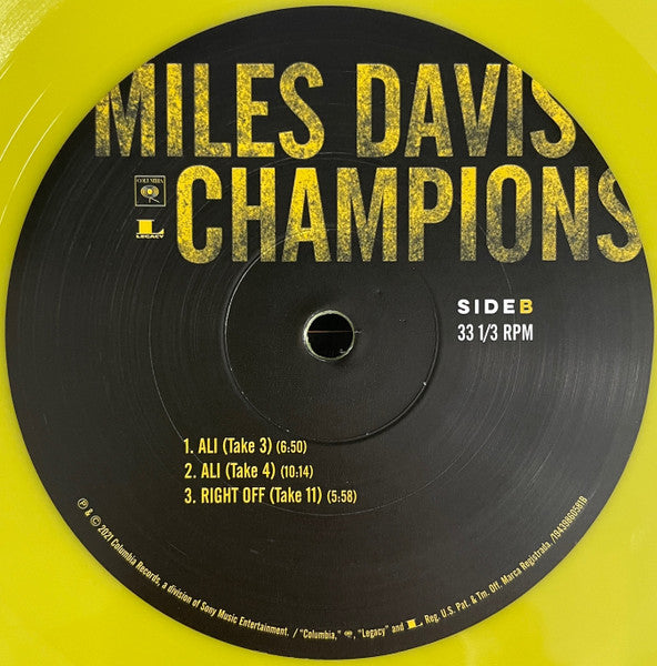 Miles Davis – Champions (Rare Miles From The Complete Jack Johnson Sessions) LP vinyl record, image 4 of 8