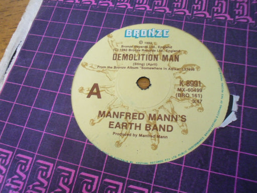 Manfred Mann's Earth Band – Demolition Man 7" vinyl record