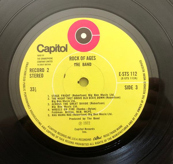The Band – Rock Of Ages: The Band In Concert (2xLP) LP vinyl record, image 6 of 8