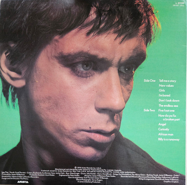 Iggy Pop – New Values LP vinyl record, image 2 of 6