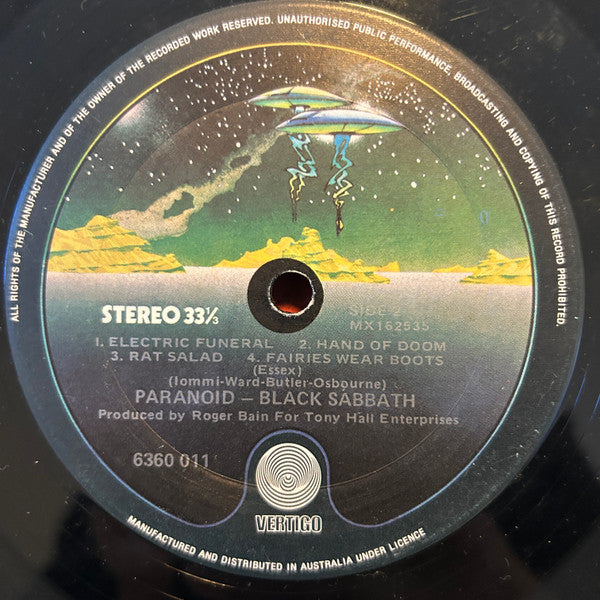 Black Sabbath – Paranoid LP vinyl record, image 4 of 4