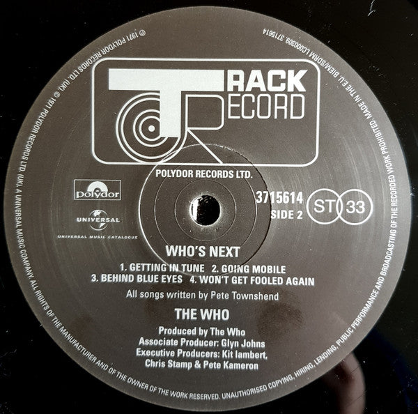 The Who – Who's Next LP vinyl record, image 6 of 7