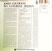 John Coltrane, John Coltrane – My Favorite Things = マイ・フェイヴァリット・シングス LP vinyl record, image 2 of 5