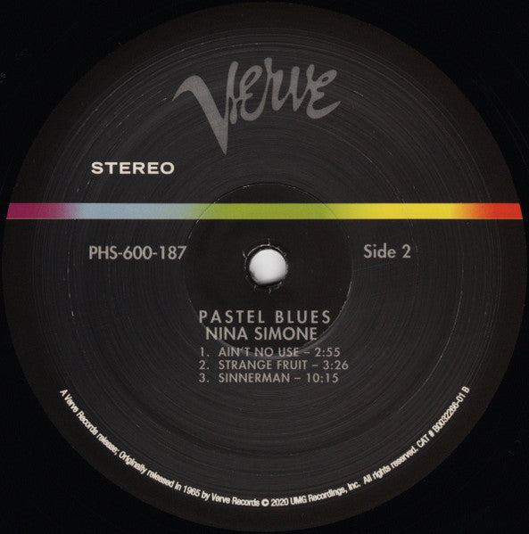 Nina Simone – Pastel Blues LP vinyl record, image 6 of 7
