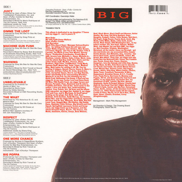 Notorious B.I.G. – Ready To Die LP vinyl record, image 2 of 5