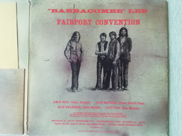 Fairport Convention – "Babbacombe" Lee LP vinyl record, image 3 of 8