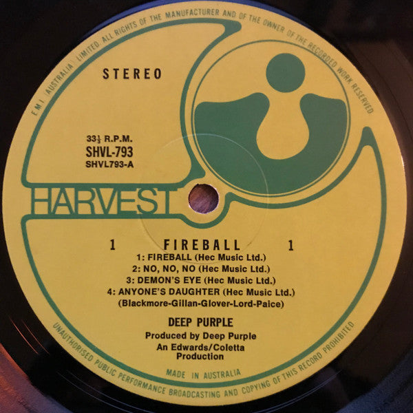 Deep Purple – Fireball LP vinyl record, image 5 of 8