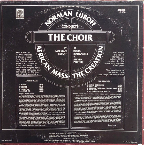 Circle Singers – African Mass / The Creation LP vinyl record, image 2 of 4