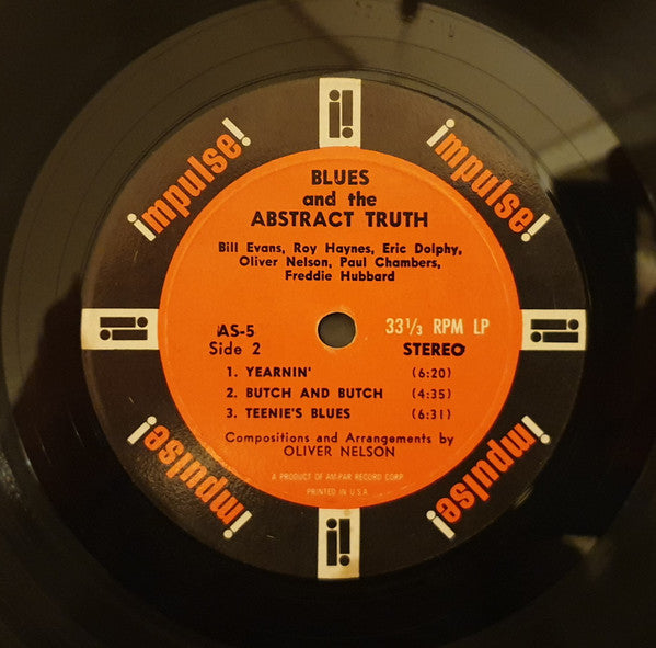 Oliver Nelson – The Blues And The Abstract Truth LP vinyl record, image 6 of 6