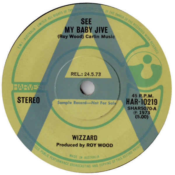 Wizzard – See My Baby Jive 7" vinyl record