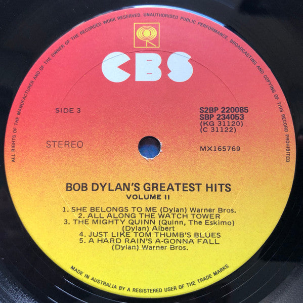 Bob Dylan – Bob Dylan's Greatest Hits Volume II (2xLP) LP vinyl record, image 7 of 8