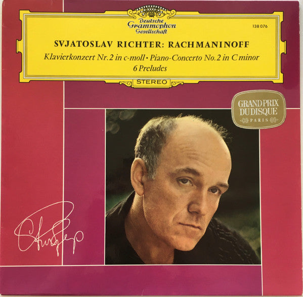 Sviatoslav Richter, Sergei Rachmaninoff – Klavierkonzert Nr. 2 In C-moll = Piano-Concerto No. 2 In C Minor / 6 Preludes LP vinyl record, image 1 of 4