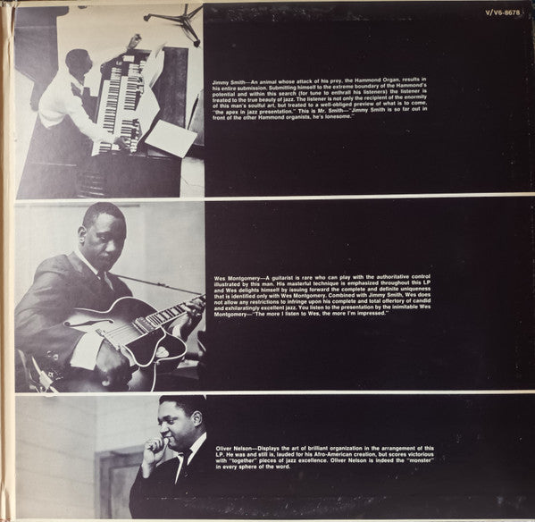 Jimmy Smith, Wes Montgomery – Jimmy & Wes - The Dynamic Duo LP vinyl record, image 3 of 6