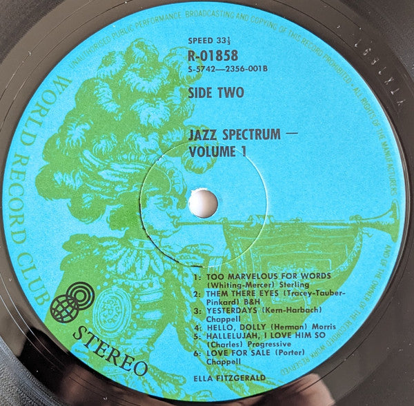 Ella Fitzgerald – Jazz Spectrum Vol. 1 LP vinyl record, image 4 of 4