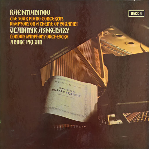 Sergei Rachmaninoff, Vladimir Ashkenazy, London Symphony Orchestra, André Previn – The Four Piano Concertos / Rhapsody On A Theme Of Paganini (3xLP) LP vinyl record, image 1 of 10