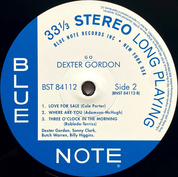 Dexter Gordon – Go! LP vinyl record, image 4 of 6