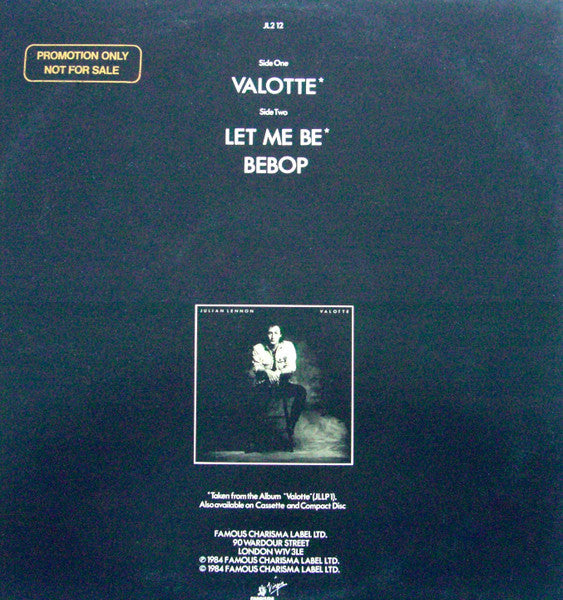 Julian Lennon – Valotte 12" vinyl record, image 2 of 4