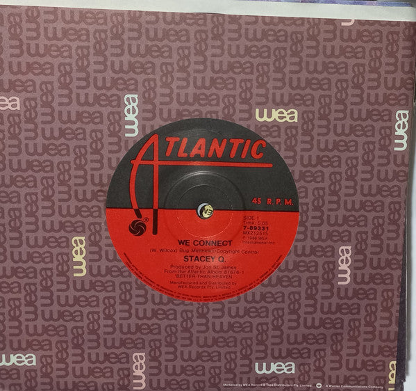 Stacey Q – We Connect 7" vinyl record