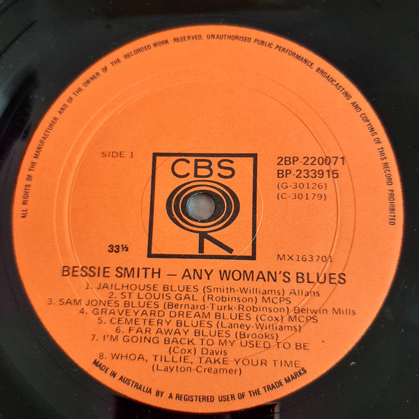 Bessie Smith – Any Woman's Blues (2xLP) LP vinyl record, image 3 of 4