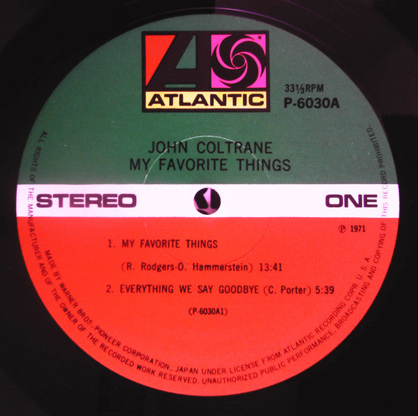 John Coltrane, John Coltrane – My Favorite Things = マイ・フェイヴァリット・シングス LP vinyl record, image 3 of 5