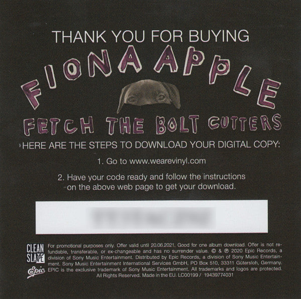 Fiona Apple – Fetch The Bolt Cutters (2xLP) LP vinyl record, image 7 of 8