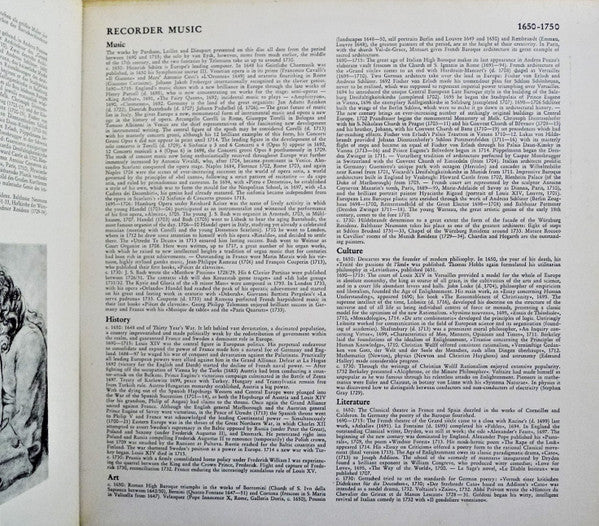 Charles Dieupart, William M. Babell, Jacob Jan Van Eyck, Alessandro Scarlatti, Georg Philipp Telemann – Blockflötenmusik Auf Originalinstrumenten | Recorder Music With Original Instruments - Ⅲ (1650-1750) LP vinyl record, image 3 of 6