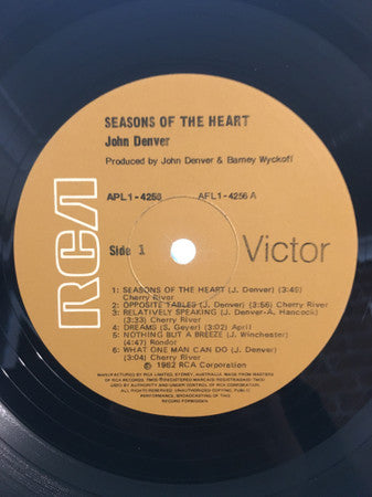 John Denver – Seasons Of The Heart LP vinyl record, image 7 of 8