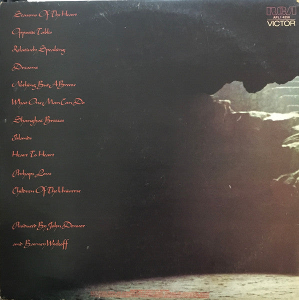 John Denver – Seasons Of The Heart LP vinyl record, image 2 of 8
