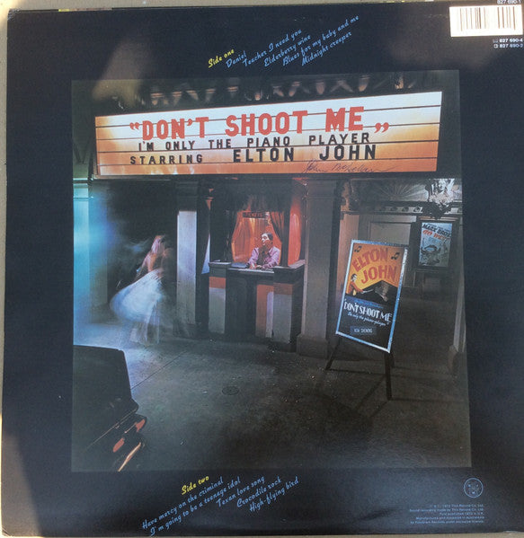 Elton John – Don't Shoot Me I'm Only The Piano Player LP vinyl record, image 2 of 6