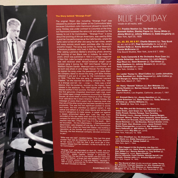 Billie Holiday – The Hits LP vinyl record, image 3 of 5