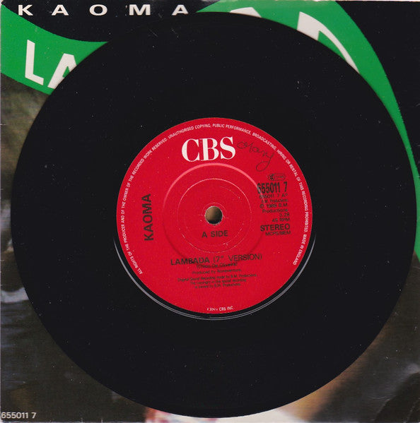 Kaoma – Lambada 7" vinyl record, image 3 of 3