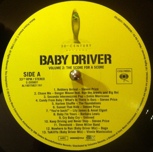 Various – Baby Driver Volume 2: The Score For A Score LP vinyl record, image 3 of 6