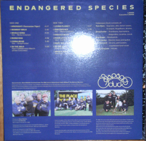 Galapagos Duck – Endangered Species LP vinyl record, image 2 of 2