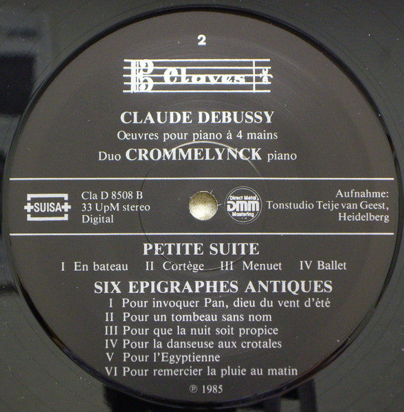 Claude Debussy, Duo Crommelynck – La Mer (Version Originale Pour Piano 4 Mains) / Marche Ecossaise / Petite Suite / Six Epigraphes Antiques LP vinyl record, image 6 of 6