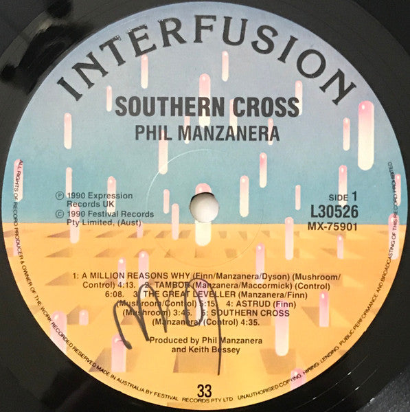 Phil Manzanera – Southern Cross LP vinyl record, image 3 of 4