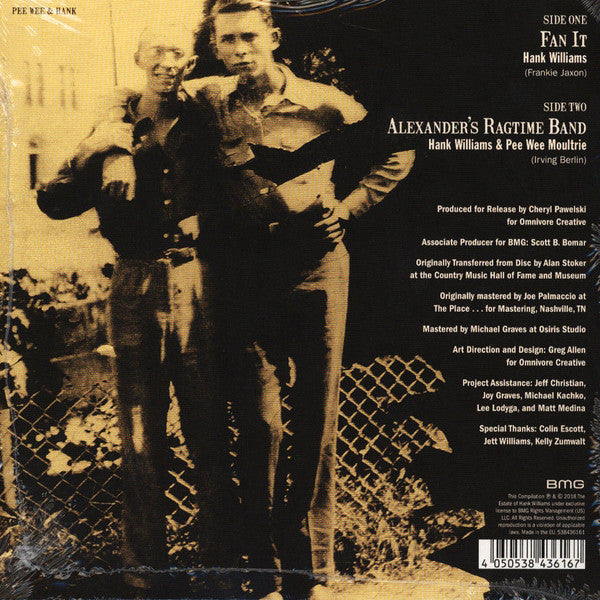 Hank Williams – The First Recordings, 1938 7" vinyl record, image 2 of 5
