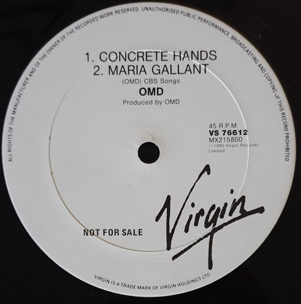 Orchestral Manoeuvres In The Dark – So In Love 12" vinyl record, image 4 of 4