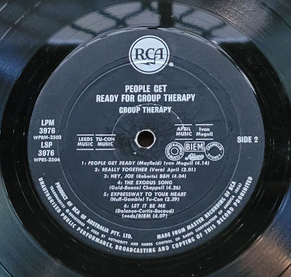 Group Therapy – People Get Ready For Group Therapy LP vinyl record, image 4 of 4