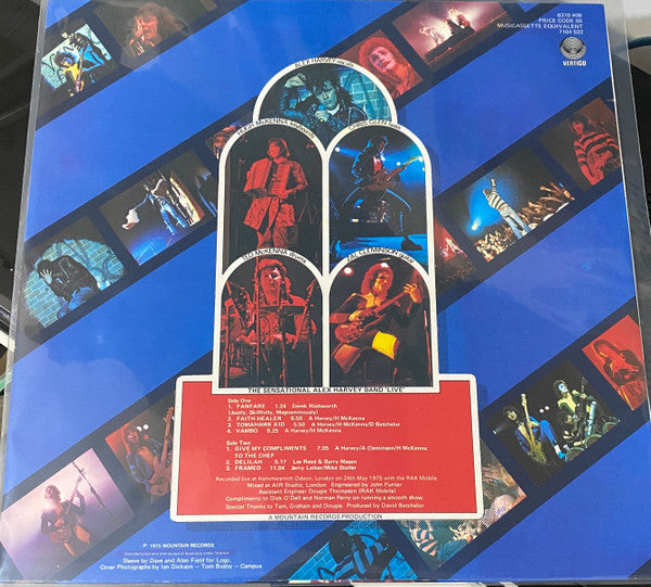 The Sensational Alex Harvey Band – Live LP vinyl record, image 2 of 4