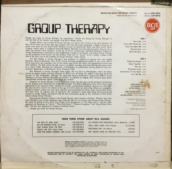 Group Therapy – People Get Ready For Group Therapy LP vinyl record, image 2 of 4