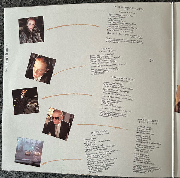Eurythmics – Sweet Dreams (Are Made Of This) LP vinyl record, image 3 of 6
