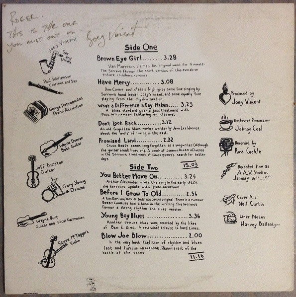 The Black Sorrows – Sonola LP vinyl record, image 2 of 4