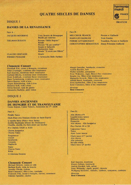 Clemencic Consort, Ludwig van Beethoven, Ensemble Bella Musica De Vienne – Quatre Siecles De Danses (4xLP) LP vinyl record, image 4 of 6