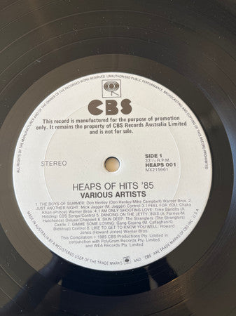 Various – Heaps Of Hits '85 (2xLP) LP vinyl record