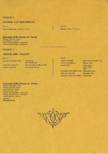 Clemencic Consort, Ludwig van Beethoven, Ensemble Bella Musica De Vienne – Quatre Siecles De Danses (4xLP) LP vinyl record, image 5 of 6