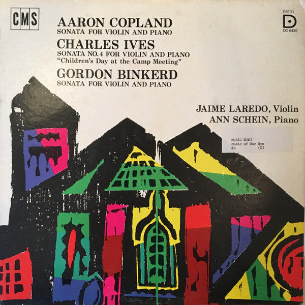 Jaime Laredo, Ann Schein – Copland / Ives / Binkerd LP vinyl record, image 1 of 4