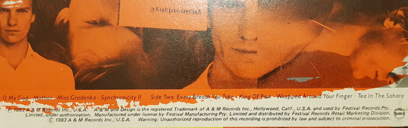 The Police – Synchronicity LP vinyl record, image 7 of 8
